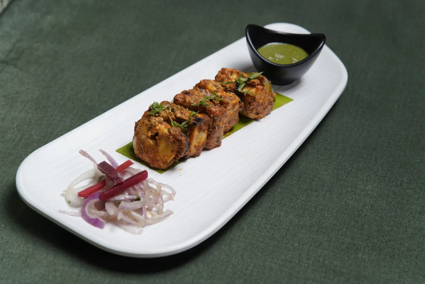 Red Marinated Paneer Tikka