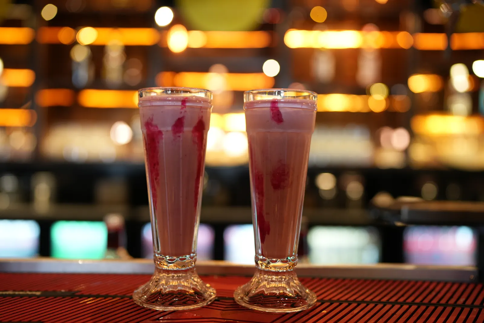 Signature berry cocktails at Stories Bar & Kitchen